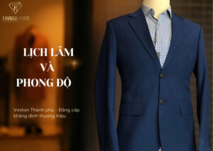 Vest xanh đen, may vest nam